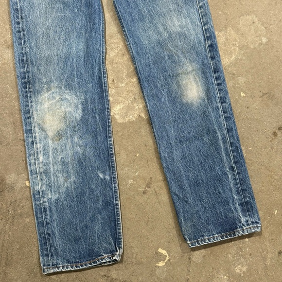 Vintage 90s Levis 501xx Denim Jeans Mens 33x36 (30x32) Made in USA Button Fly - Picture 3 of 13
